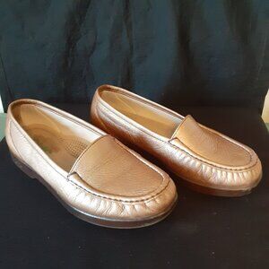 SAS Simplify Loafers Women's 7 1/2 WW Copper Metallic Tripad Comfort Shoes
